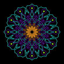Load image into Gallery viewer, Mandala ﻿Tri-Blend Crop Top