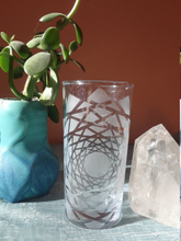 Load image into Gallery viewer, Om Mandala Drinking Glass